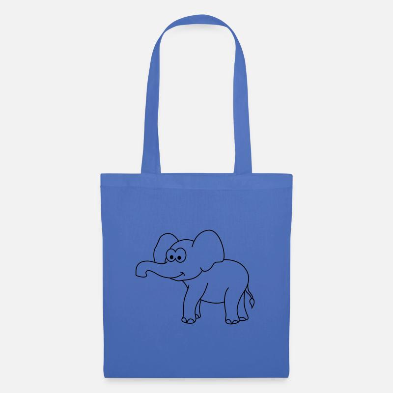 Elefant Comic - Stoffbeutel - Hellblau
