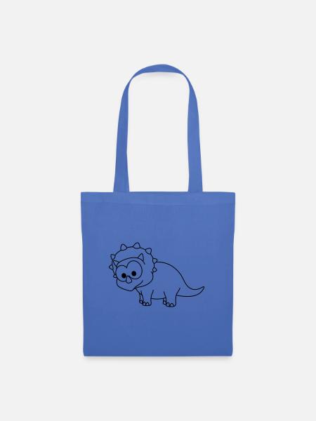 Dinosaurier triceratops Comic - Stoffbeutel - Hellblau