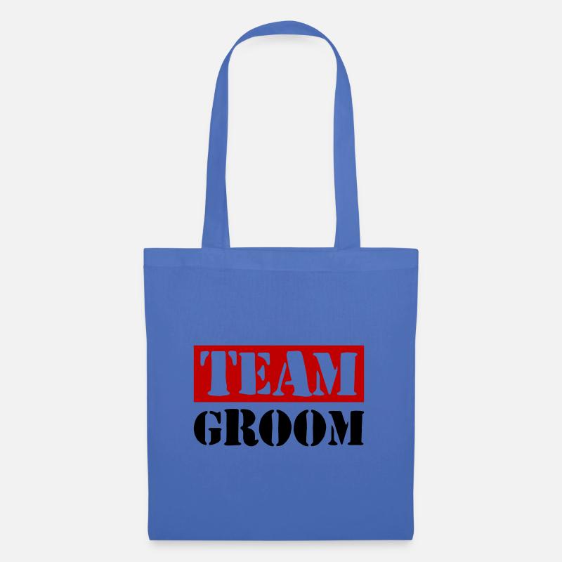 Team Groom Hochzeit Spruch - Stoffbeutel - Hellblau