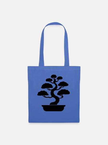 bonsai baum - Stoffbeutel - Hellblau