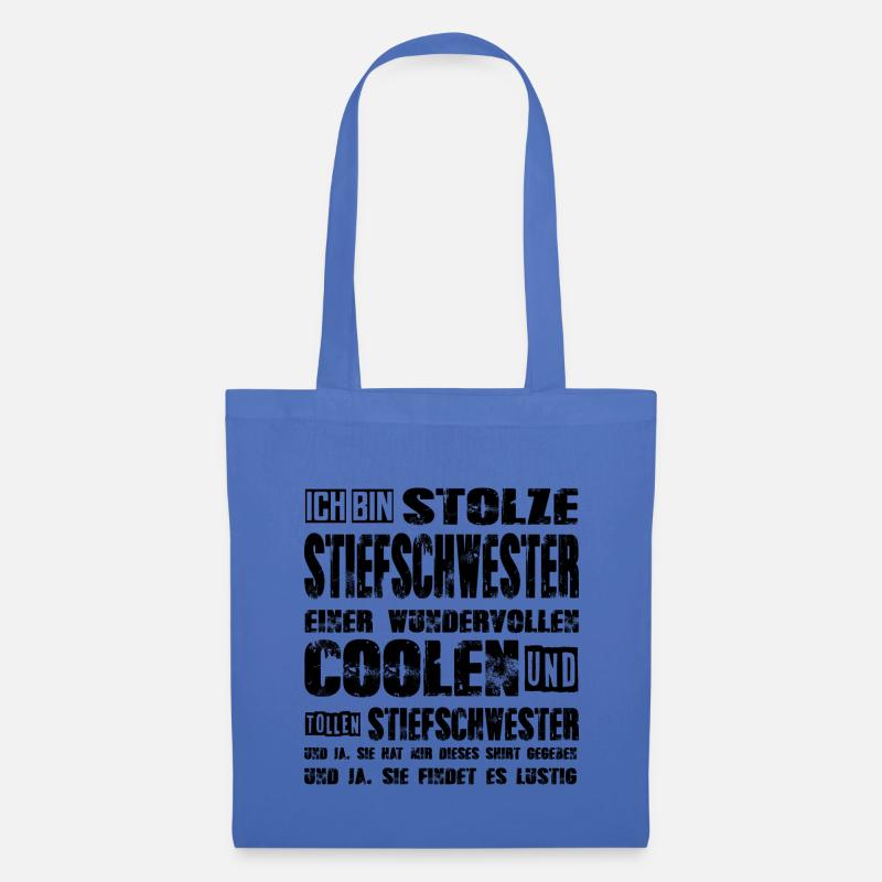 stolze Stiefschwester einer coolen Stiefschwester - Stoffbeutel - Hellblau