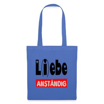 lebe anständig II - Stoffbeutel - Hellblau - Vorne