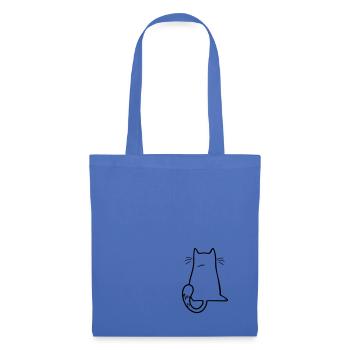Katze Nein Katzenliebhaber Nö Geschenk Cat NO - Stoffbeutel - Hellblau - Vorne