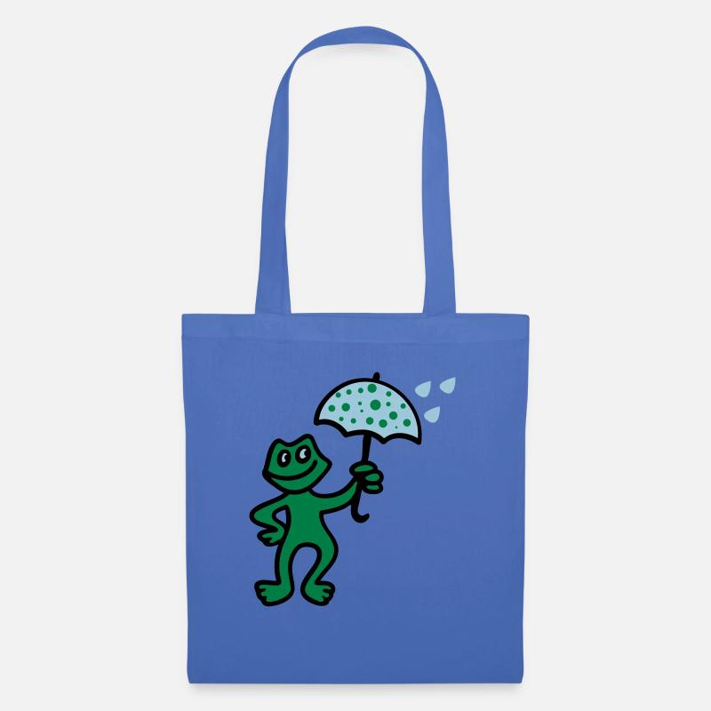 Wetterfrosch - Regen - Stoffbeutel - Hellblau