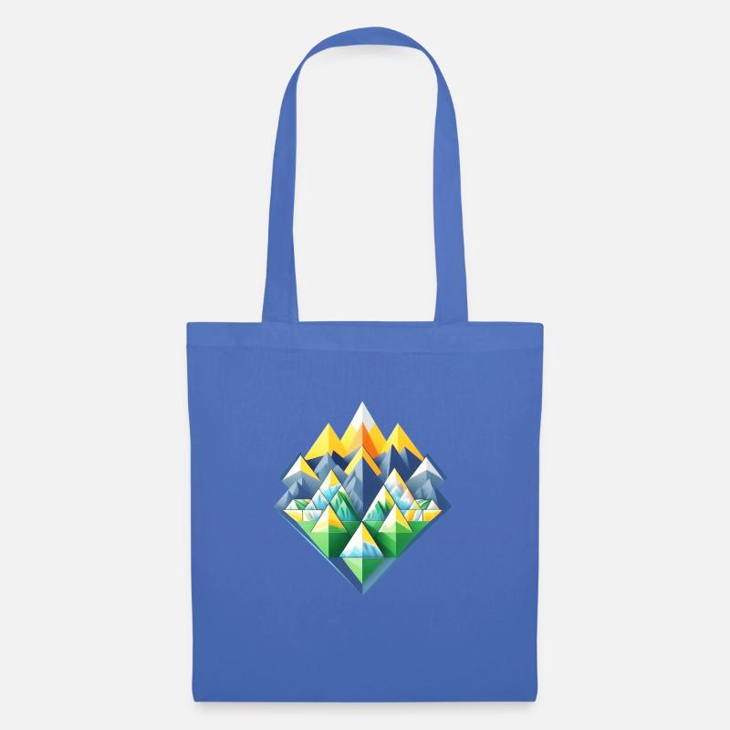 Vector Mountains 01 - Tote Bag - light blue