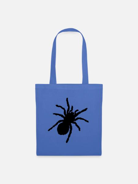 spinne silhouette - Stoffbeutel - Hellblau