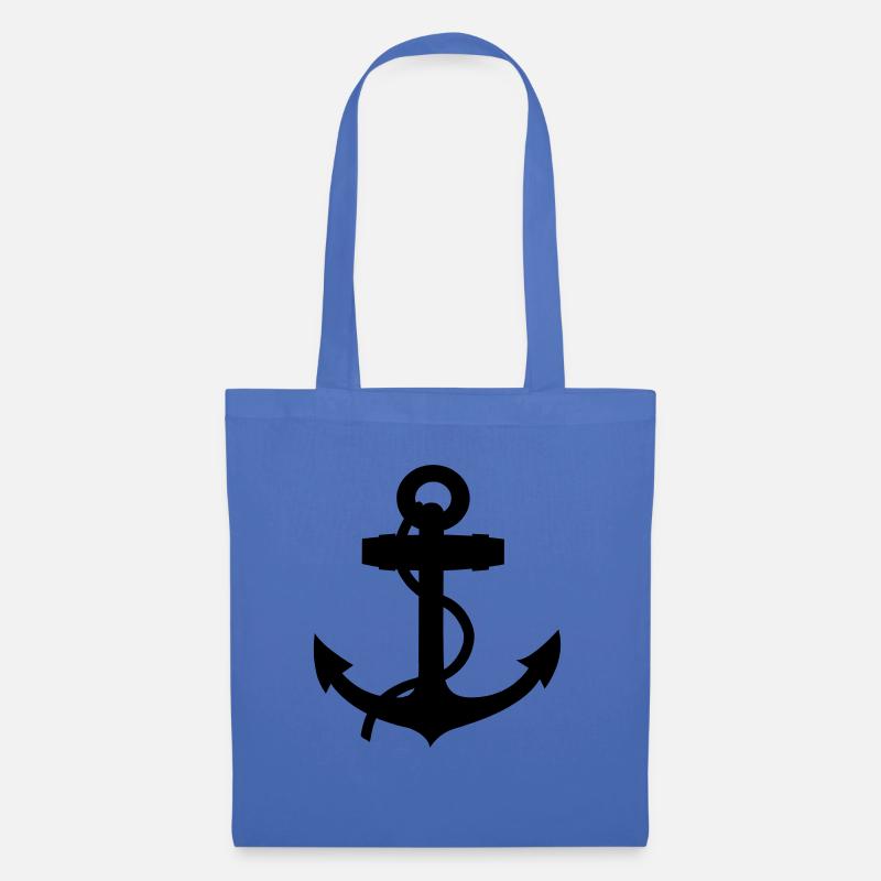 boat anchor - Stoffbeutel - Hellblau