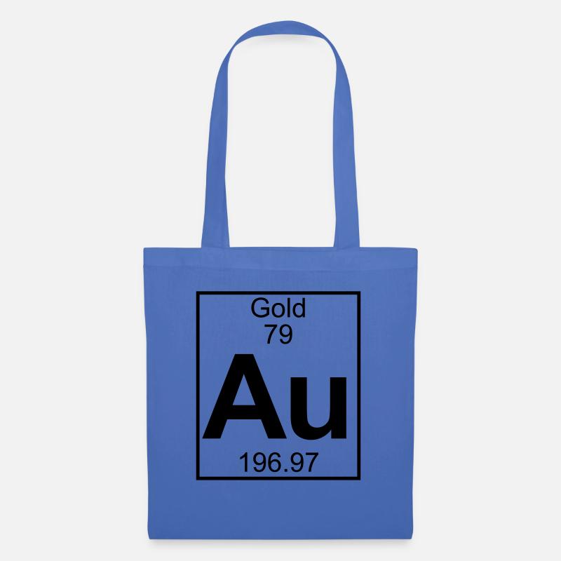 Element 079 - Au (gold) - Full - Stoffbeutel - Hellblau