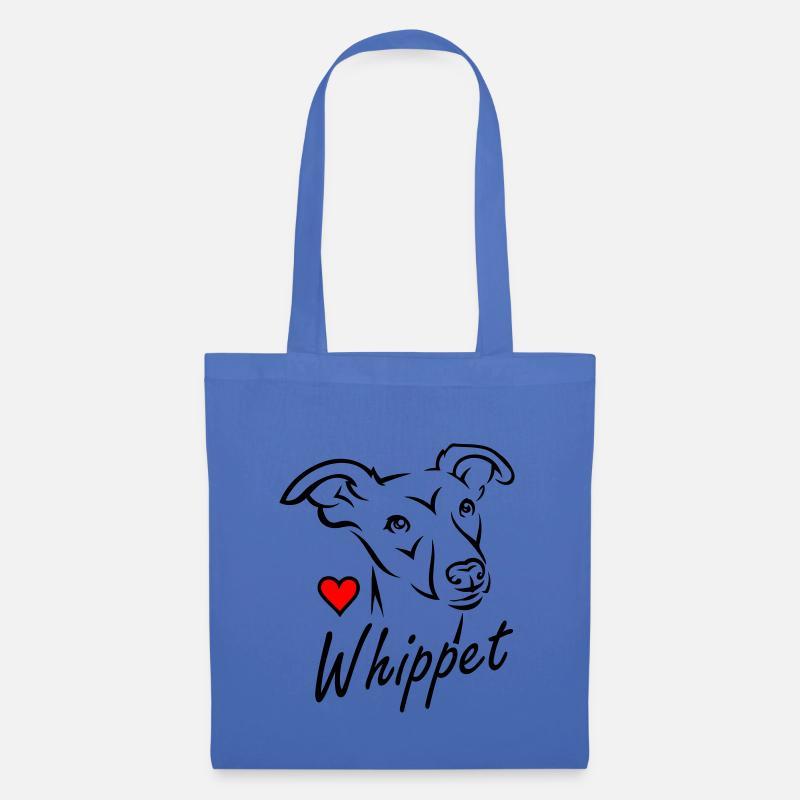 Whippet ❤ - Stoffbeutel - Hellblau