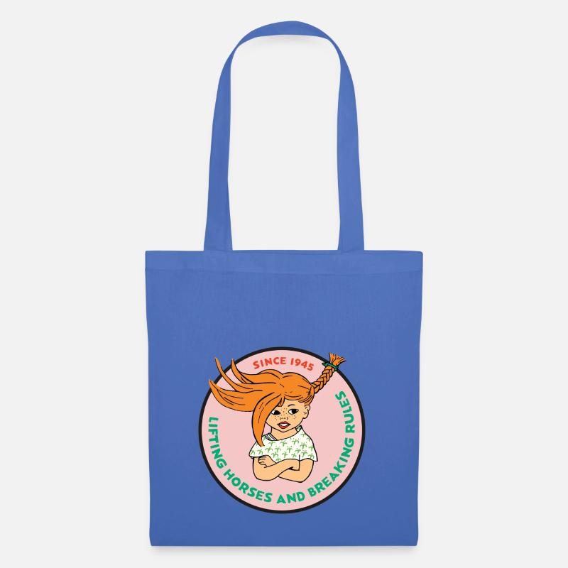 Pippi Langstrumpf Design Wilde Pippi Mit Spruch - Stoffbeutel - Hellblau
