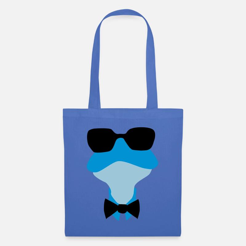 frosch mit sonnenbrille - Stoffbeutel - Hellblau