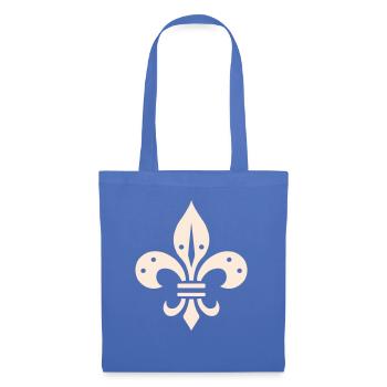 Fleur de lis Design - Stoffbeutel - Hellblau - Vorne