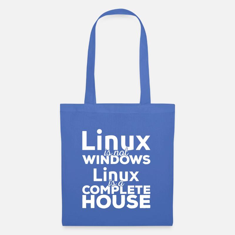 Linux est pas Windows! Linux est une maison complète! - Sac en tissu - bleu pâle
