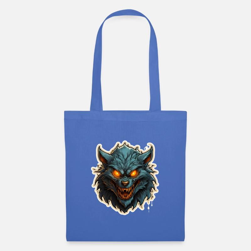 Halloween Werwolf - Stoffbeutel - Hellblau