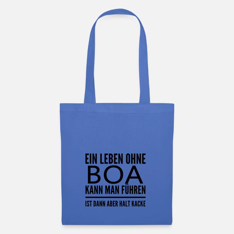 Abgottschlange Boa constrictor boa - Stoffbeutel - Hellblau