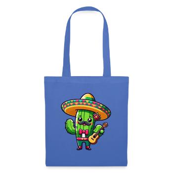 Cinco de Mayo Cactus Mariachi Guitarist - Tote Bag - light blue - Front