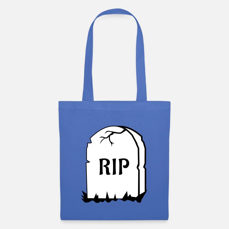 Rest in Peace gravestone - Tote Bag - light blue