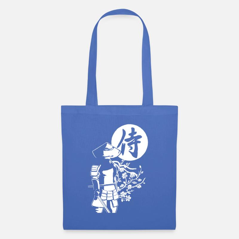 White Samurai - Tote Bag - light blue