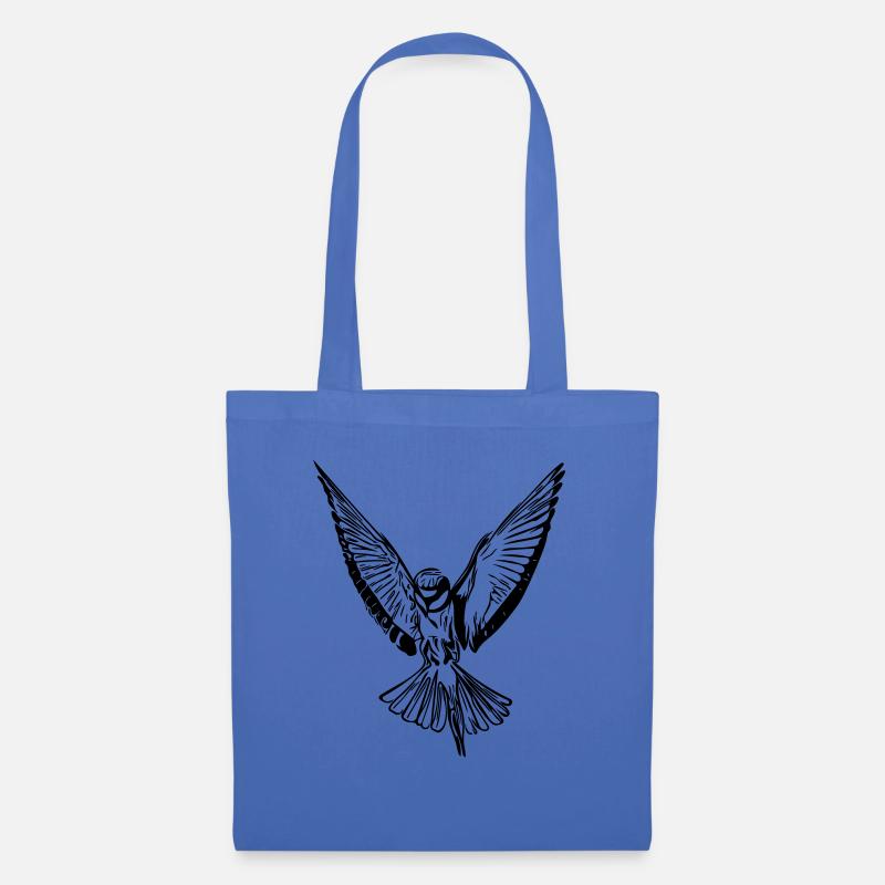Vogel - Stoffbeutel - Hellblau