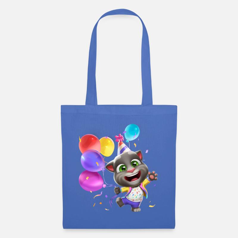 Talking Tom Geburtstag Luftballons - Stoffbeutel - Hellblau