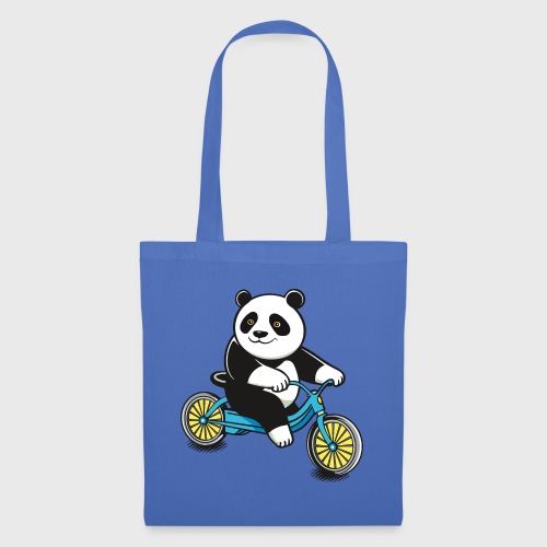 Panda en bicyclette - Sac en tissu