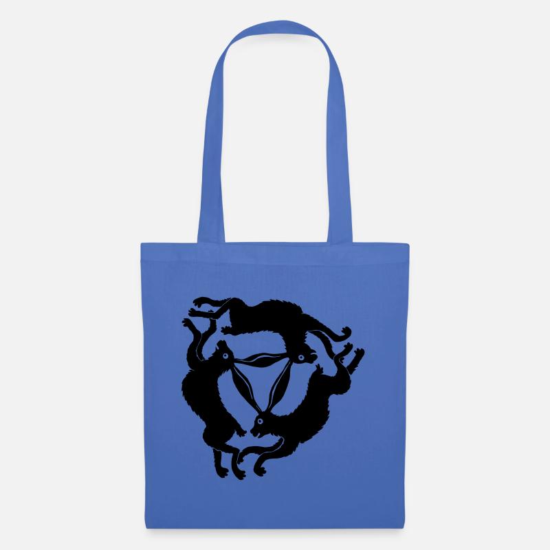Three Rabbits - Tote Bag - light blue