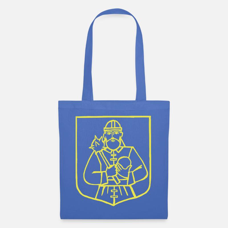 Wappen "Heldsdorf" in Siebenbürgen s/w - Stoffbeutel - Hellblau