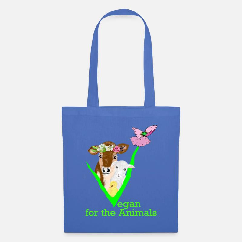 Vegan for the Animals - Stoffbeutel - Hellblau