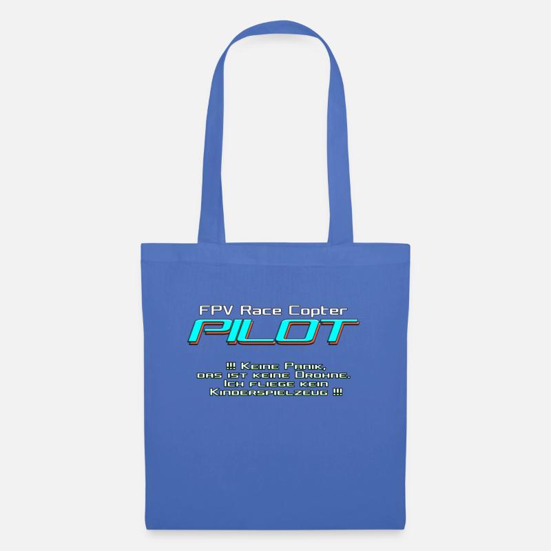 FPV Race Copter PILOT not drone ;) - Tote Bag - light blue