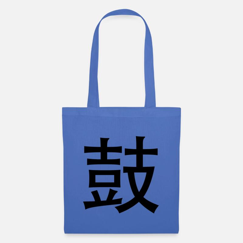 Drums chinesisch - Stoffbeutel - Hellblau