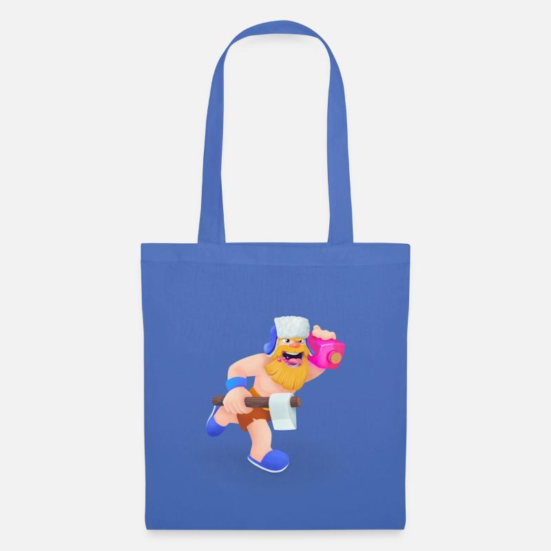 Bûcheron en cours d'exécution - Sac en tissu - bleu pâle