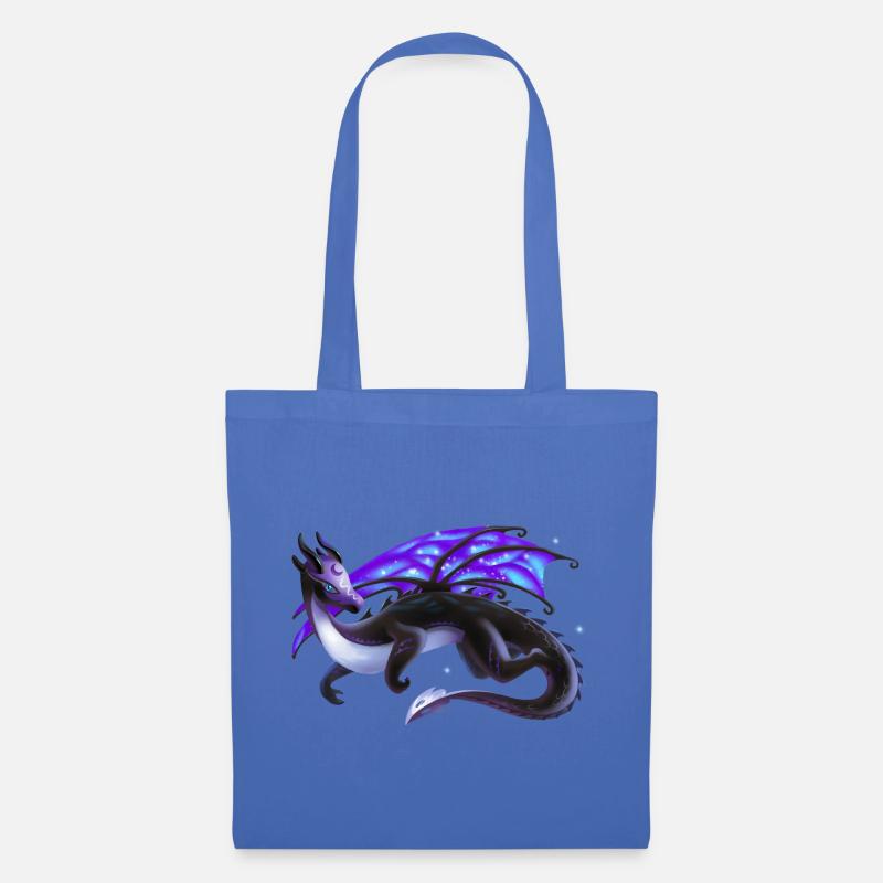 Magischer Nacht Drache - Drachen der Elemente - Stoffbeutel - Hellblau