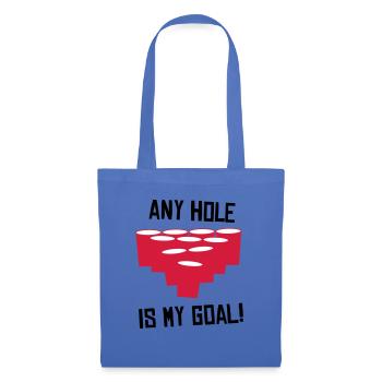 Any Hole is my Goal - Beer Pong - Tote Bag - light blue - Front