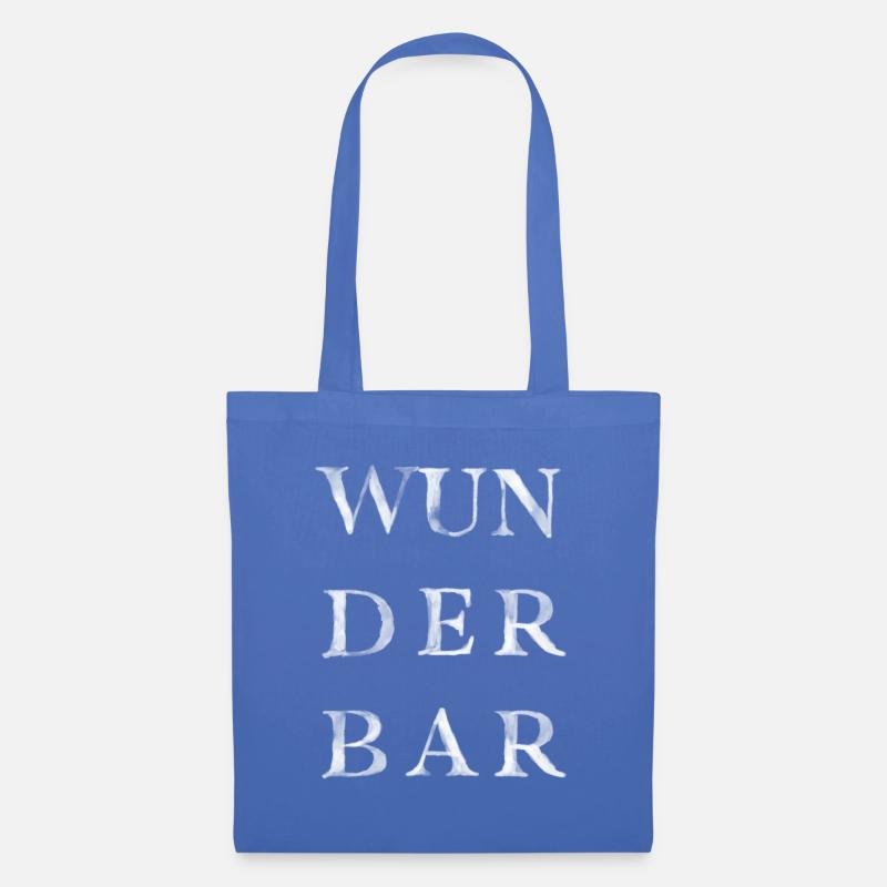 Wunderbar - Stoffbeutel - Hellblau