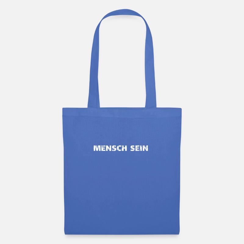 Mensch sein - Stoffbeutel - Hellblau