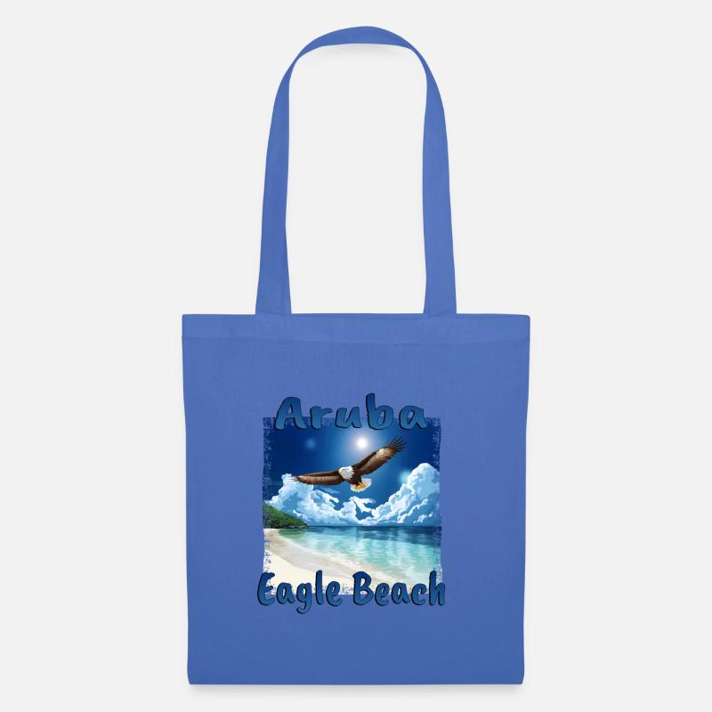 Aruba Eagle Beach Urlaub Traum - Stoffbeutel - Hellblau
