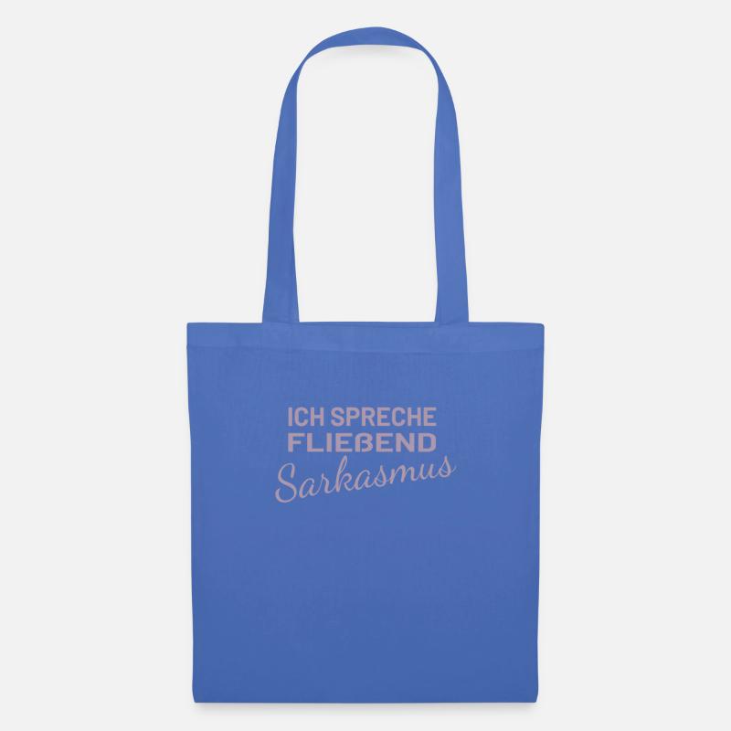 Ich spreche fließend Sarkasmus - Stoffbeutel - Hellblau