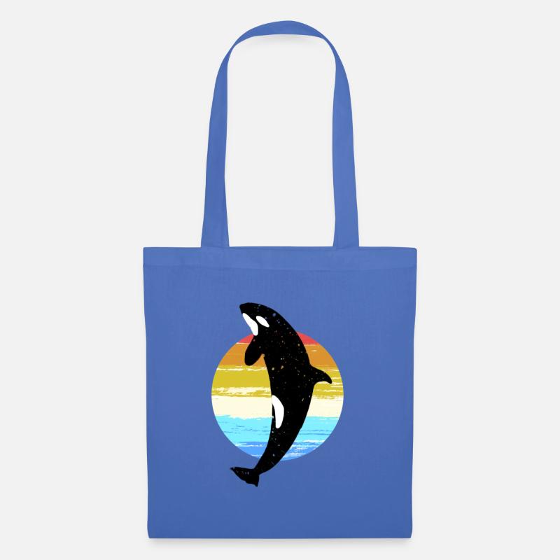Wal Orca Schwertwal Lieblingstier Geschenk Motiv - Stoffbeutel - Hellblau