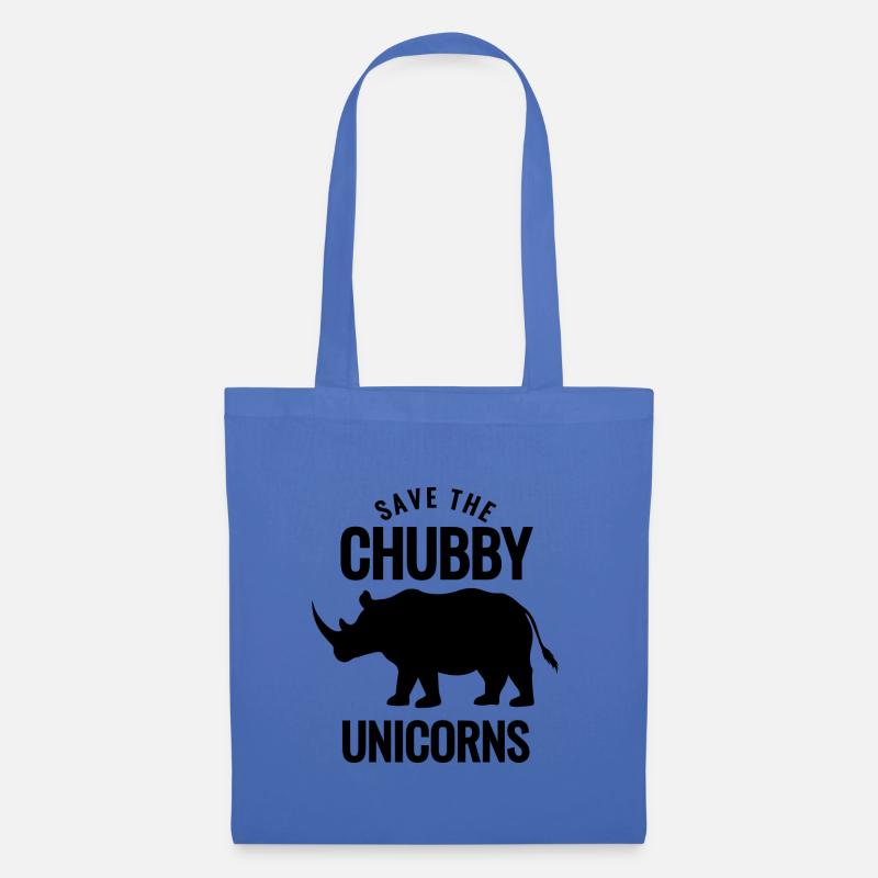 Save the Chubby Unicorns - Stoffbeutel - Hellblau