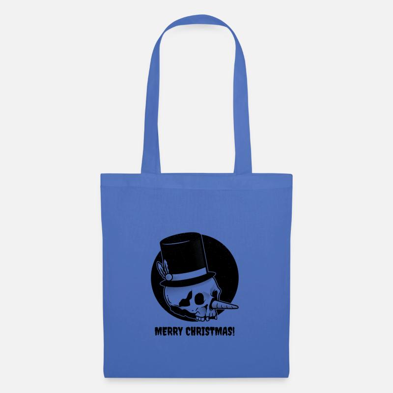 Christmas Skull - Stoffbeutel - Hellblau