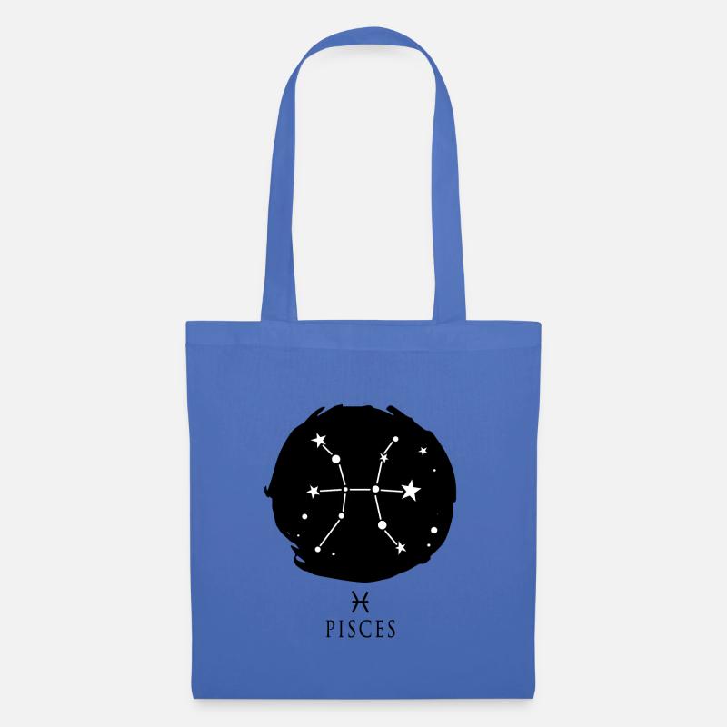 Astrologie Fisch Pisces Sternzeichen Sternbild - Stoffbeutel - Hellblau