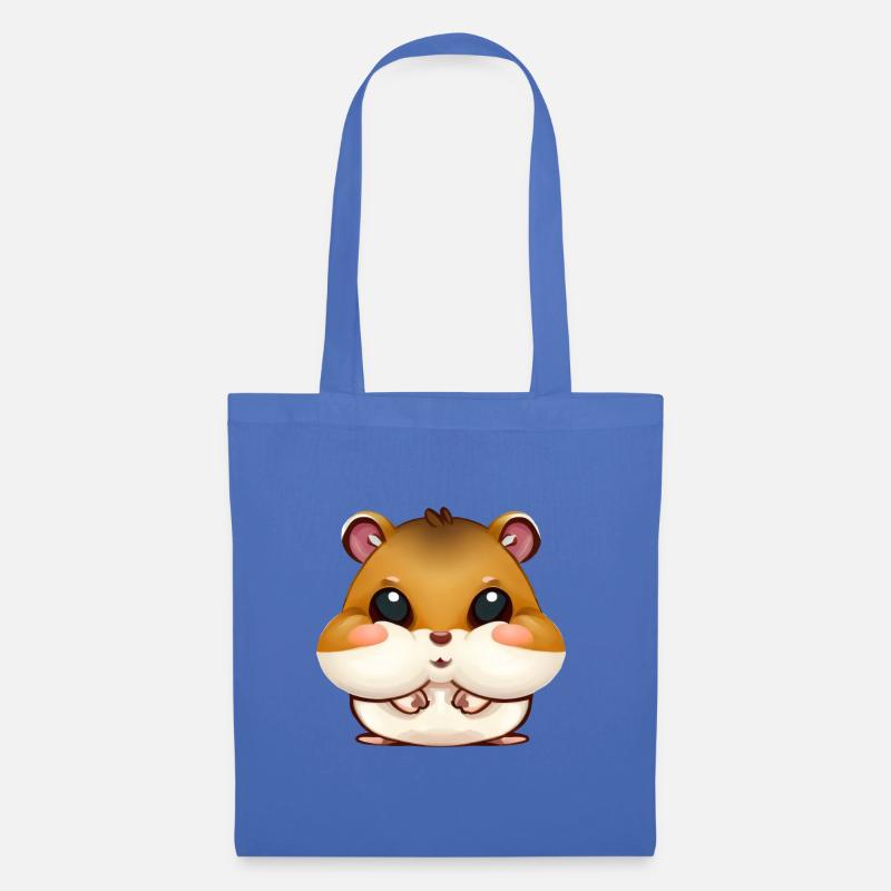Süßer Hamster Hamsterbacken - Stoffbeutel - Hellblau