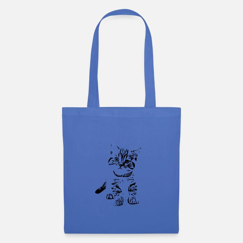 Cat Katze - Stoffbeutel - Hellblau