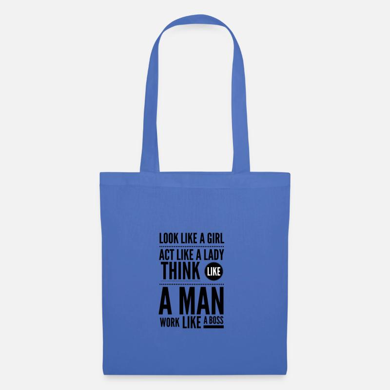 Work Like A Boss - Stoffbeutel - Hellblau