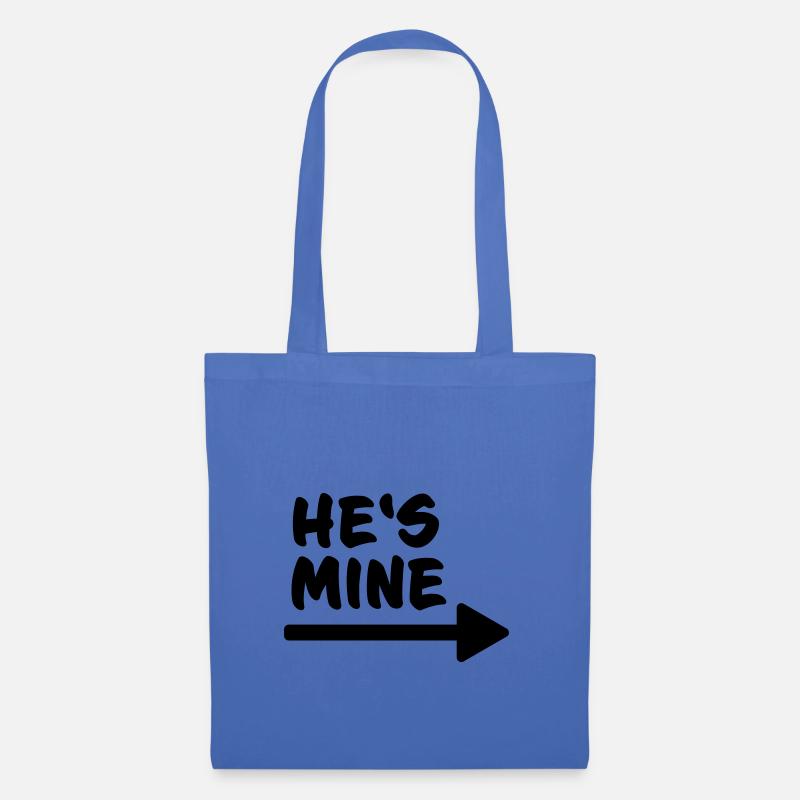 He's mine! - Stoffbeutel - Hellblau