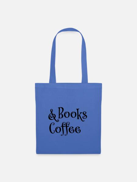 Books and coffee - Stoffbeutel - Hellblau