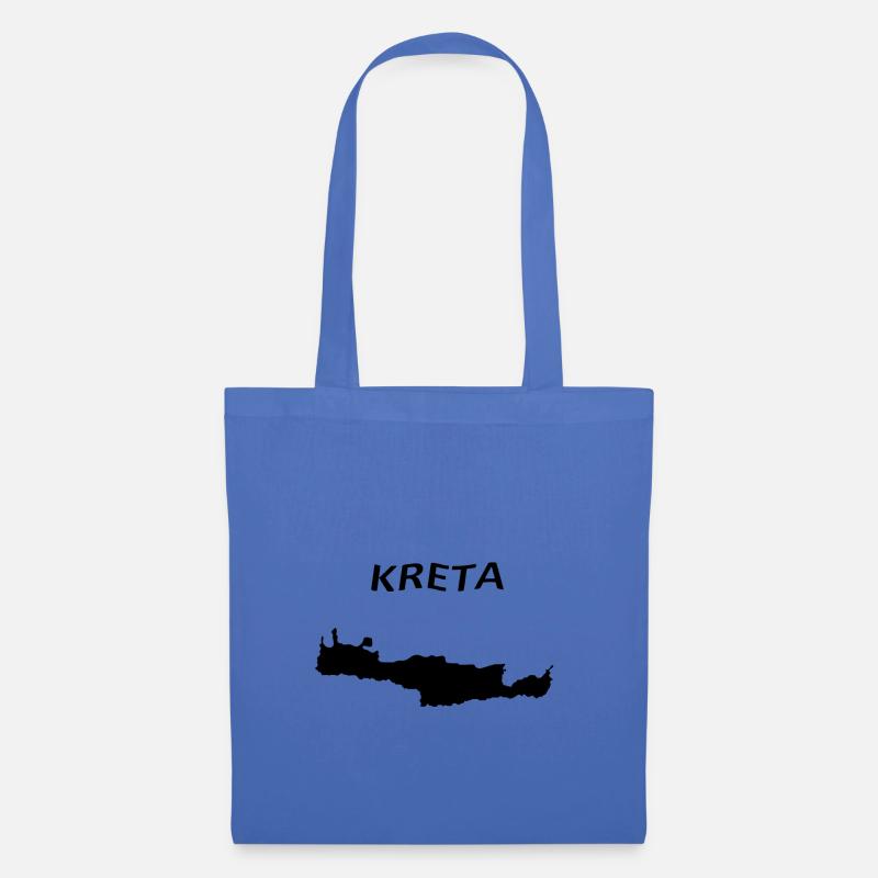 Kreta Insel - Stoffbeutel - Hellblau