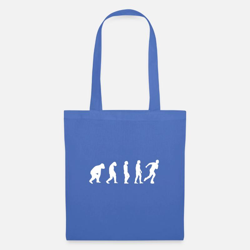 Inline skate skater Roller Evolution Cadeau - Sac en tissu - bleu pâle
