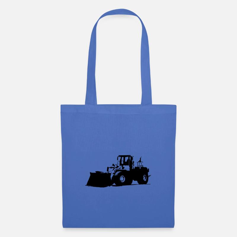 Wheel Loader Excavator - Tote Bag - light blue