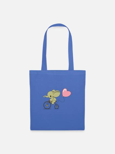 Bicycling elephant - Tote Bag - light blue
